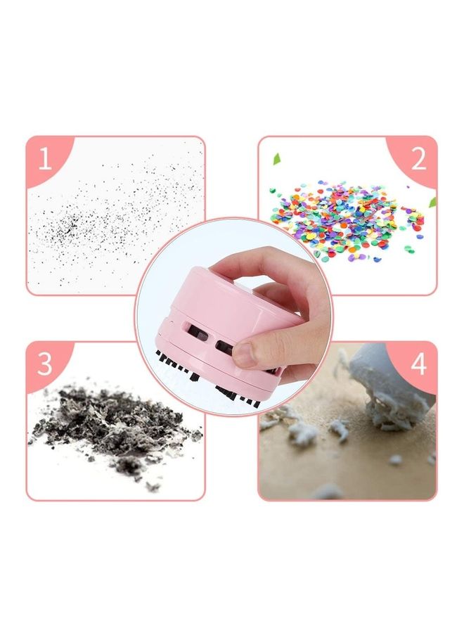عربست مكنسة سطح المكتب المحمولة المصغرة 1 ml 10 W Vacuum 7 وردي - Image 3