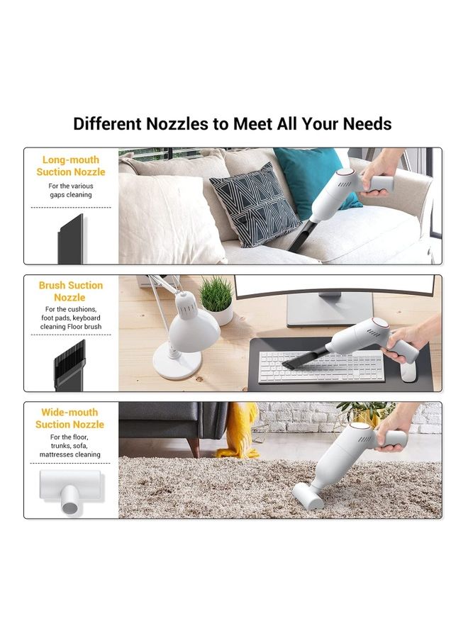 عربست مكنسة كهربائية لاسلكية 120 W Vacuum 2 أبيض  - Image 4
