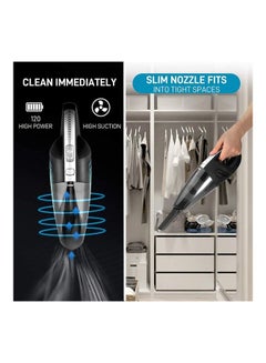 عربست مكنسة كهربائية لاسلكية محمولة 100 W Vacuum 5 أسود  - Image 2
