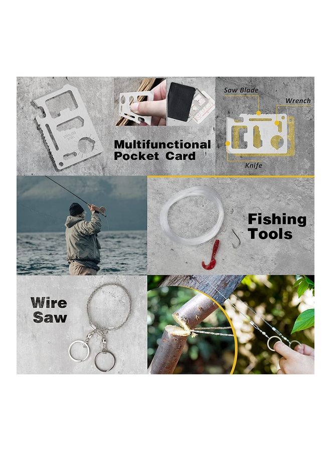 عربست مجموعة أدوات معدات النجاة الاحترافية المكونة من 12 قطعة مقاس 17 × 10 × 5 سم 17x10x5سم - Image 4