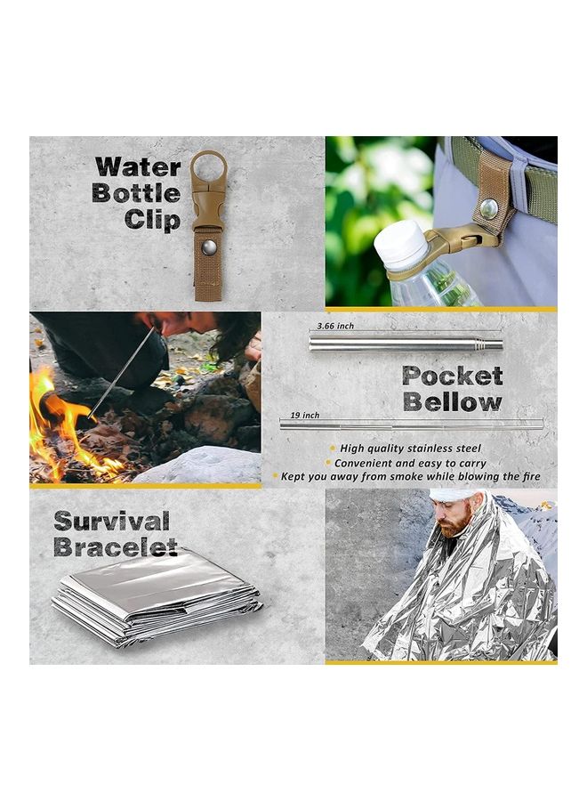 عربست مجموعة أدوات معدات النجاة الاحترافية المكونة من 12 قطعة مقاس 17 × 10 × 5 سم 17x10x5سم - Image 5