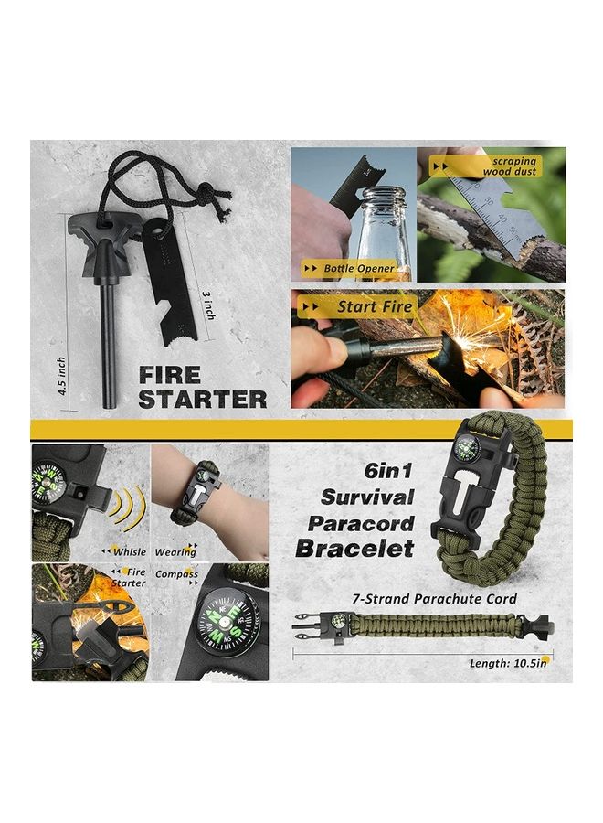 عربست مجموعة أدوات معدات النجاة الاحترافية المكونة من 12 قطعة مقاس 17 × 10 × 5 سم 17x10x5سم - Image 3