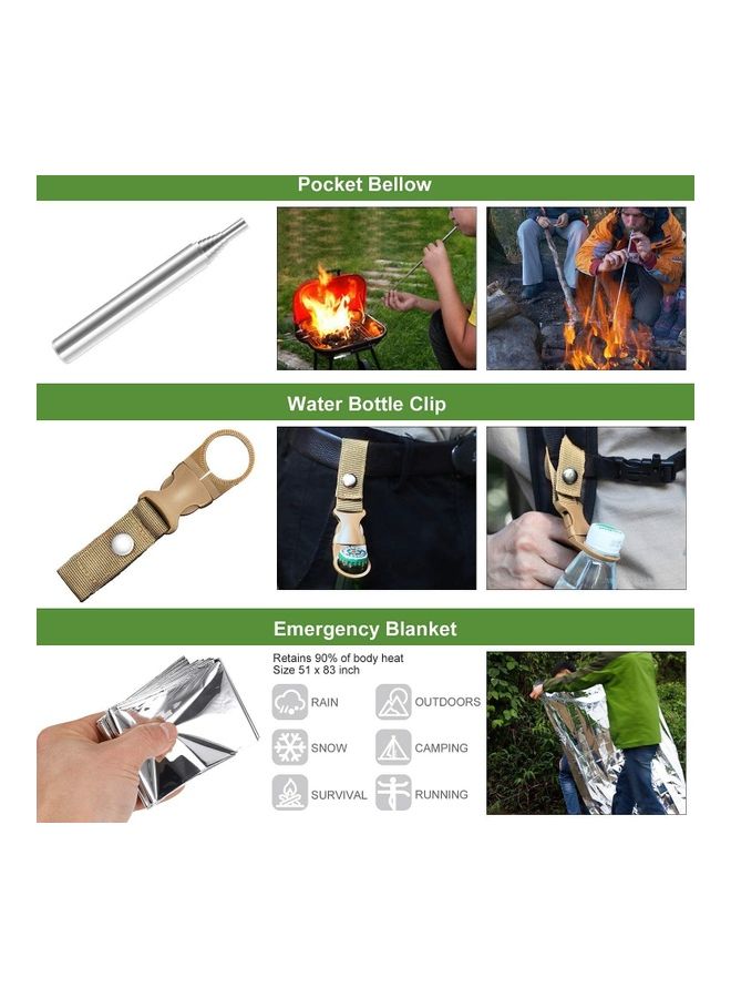 Arabest - 22-Piece Professional Survival Gear Equipment Tools Set 17x10x5cm - Image 1