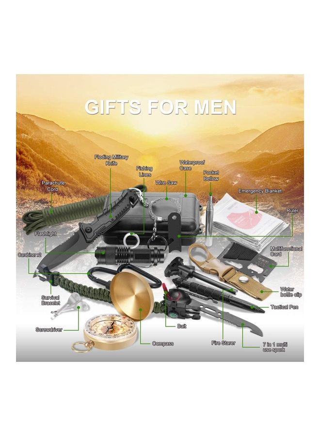 Arabest - 22-Piece Professional Survival Gear Equipment Tools Set 17x10x5cm - Image 1