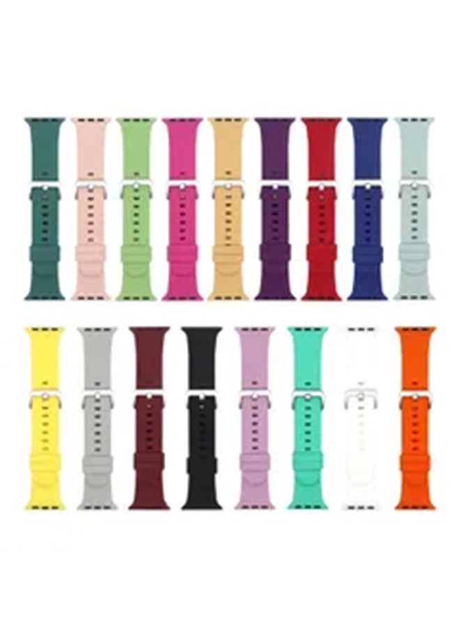 بي إس إن إل - Replacement Silicone Strap 42mm/44mm/45mm/49mm Band For Apple Watch Series 1/2/3/4/5/6/7/8/SE Brown - Image 1
