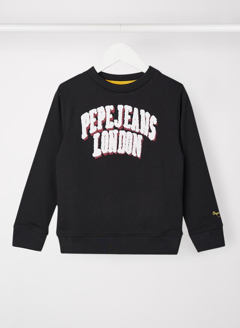 Pepe Jeans LONDON - Kids Infinity Sweatshirt Black - Image 1