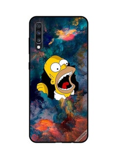 غطاء حماية واق لهاتف سامسونج جالاكسي A70 بتصميم مسلسل Simpson متعدد الألوان