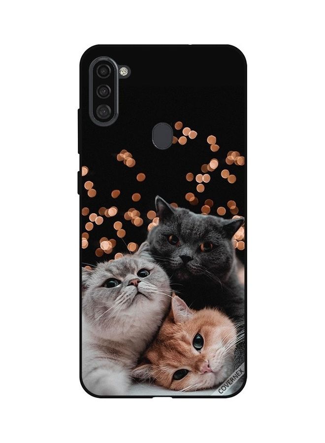 كوفرنيكس غطاء حماية واق لهاتف سامسونج جالاكسي A11 أسود/فضي - Image 1