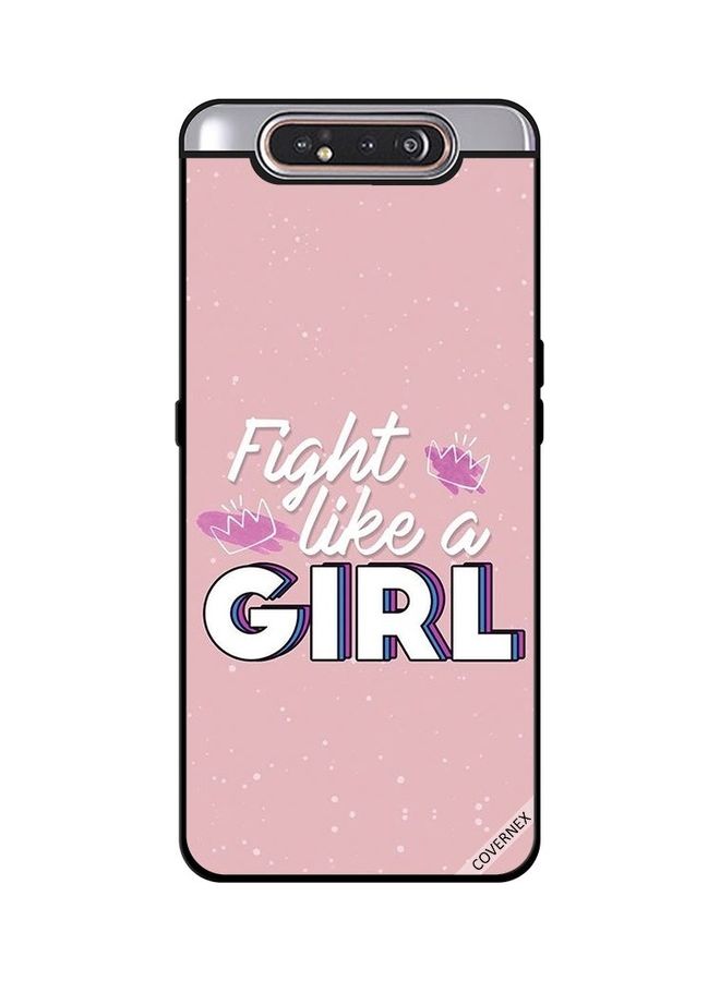 Covernex Protective Case Cover for Samsung Galaxy A80 Fight Like A Girl Multicolour - Image 1