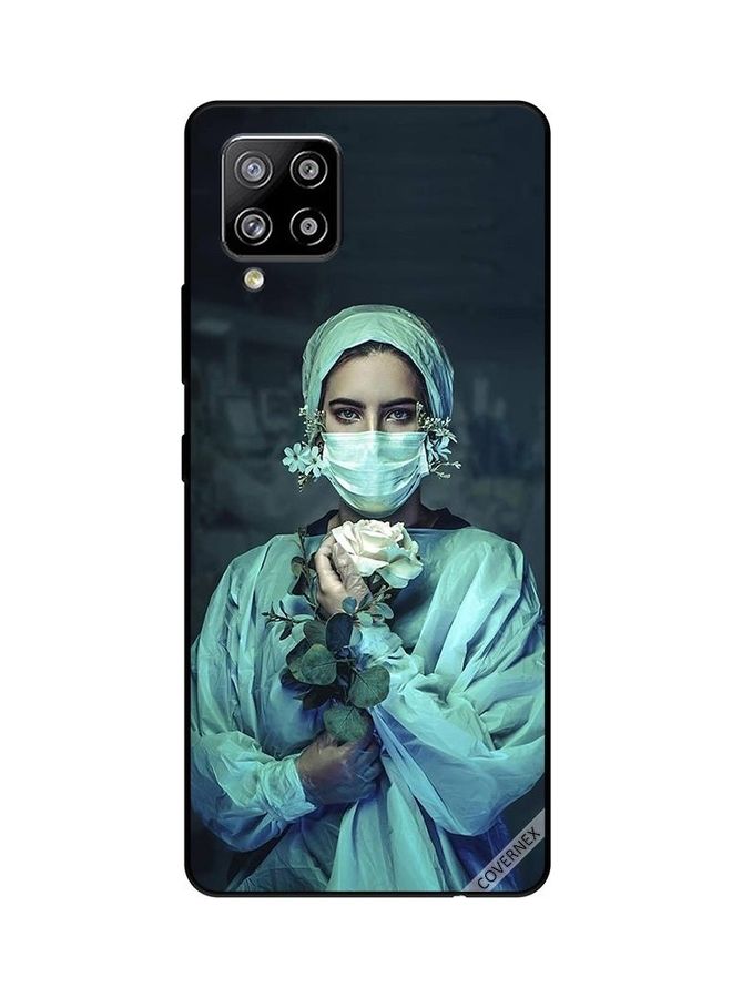 Covernex Protective Case Cover for Samsung Galaxy A42/M42 5G Nurse Holding Flower Multicolour - Image 1
