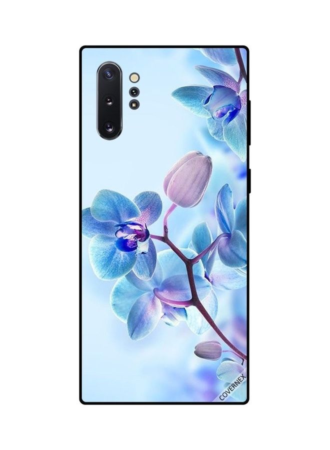 Covernex Protective Case Cover For Samsung Galaxy Note 10 Plus Beautiful Pink and Blue Flowers - Image 1