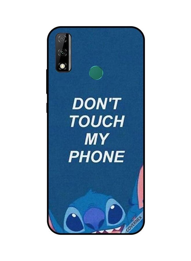Covernex Protective Case Cover For Huawei Y9 2019 Don't Touch My Phone Blue - Image 1