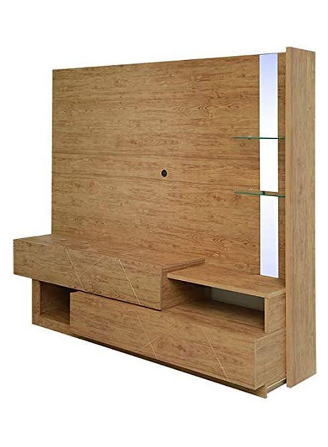 حول الإمارات طاولة تلفزيون عصرية بني - Image 2