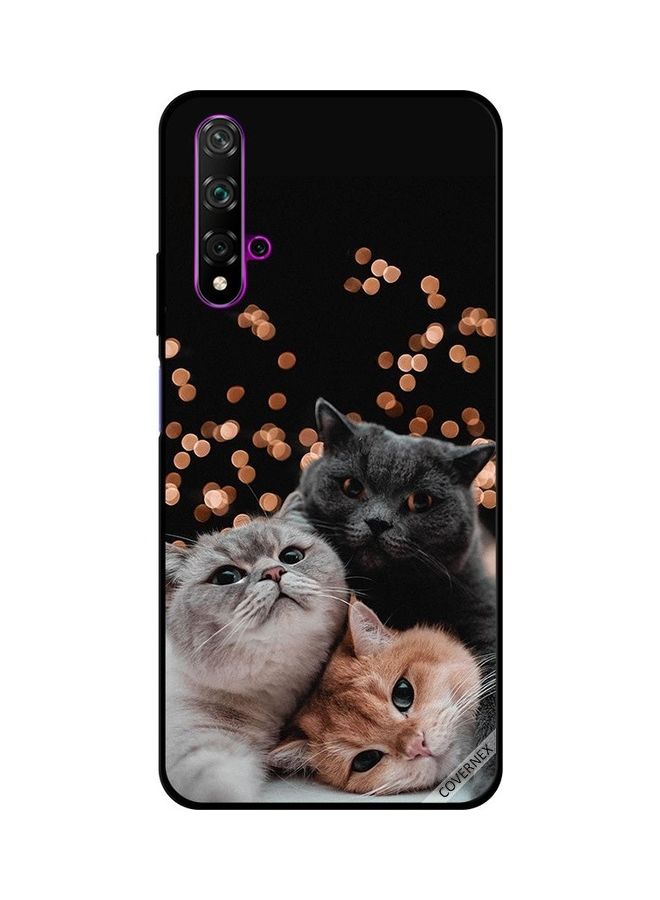 Covernex Protective Case Cover For Huawei Nova 5T Black/Silver - Image 1