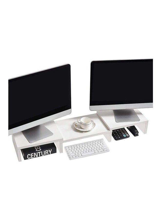 SUPERJARE Modern Tv Table White  - Image 1