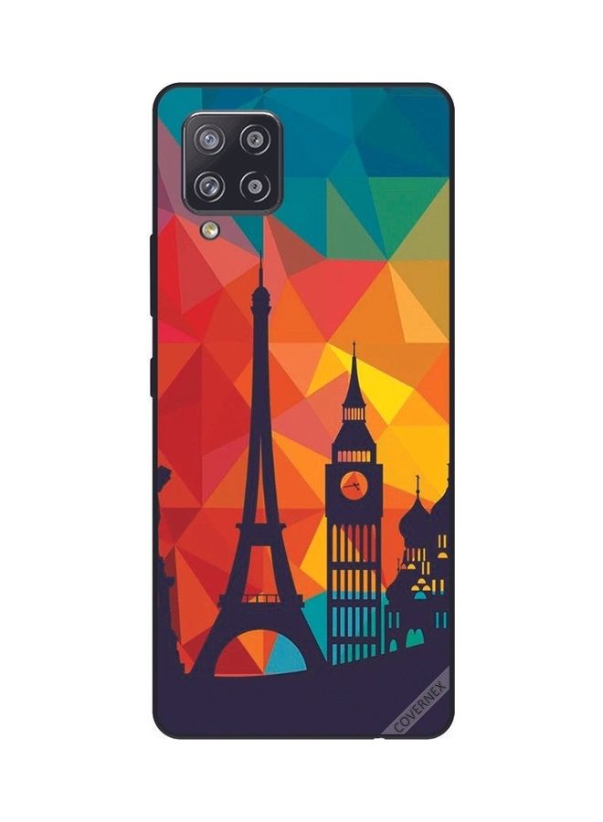 كوفرنيكس غطاء حماية لهاتف سامسونج جالاكسي A42/M42 5G بتصميم مدينة باريس ملونة متعدد الألوان - Image 1