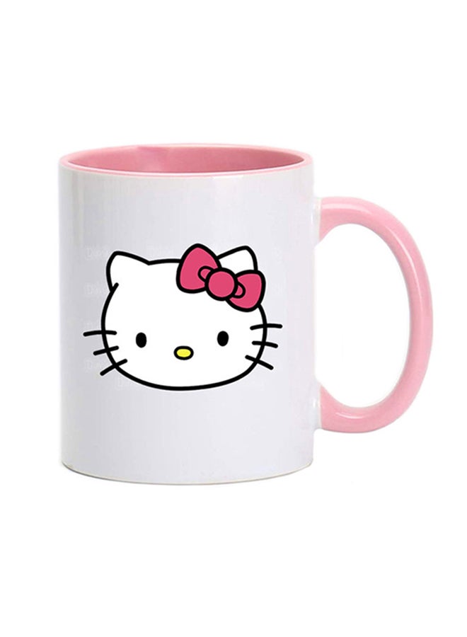 MEC Hello Kitty Printed Coffee Mug Pink/White 350ml