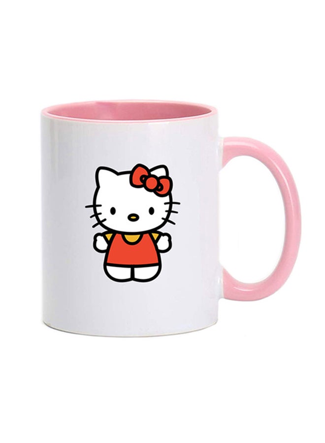MEC Hello Kitty Printed Coffee Mug Pink/White 350ml