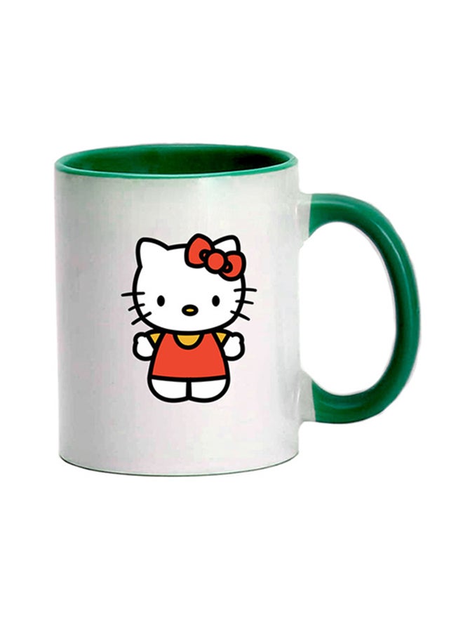 إم إي سي قدح قهوة - هالو كيتي أخضر/ أبيض