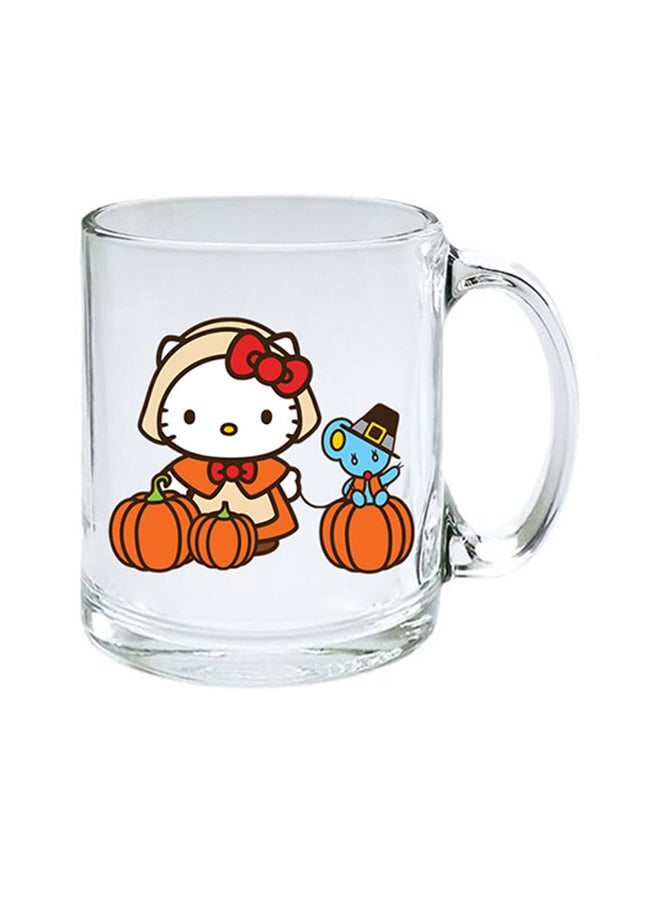 إم إي سي مج شفاف بطبعة شخصية هالو كيتي مع يقطين أبيض