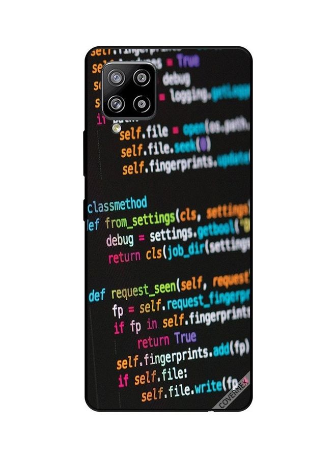 Covernex Protective Case Cover for Samsung Galaxy A42/M42 5G Programming Black/White - Image 1