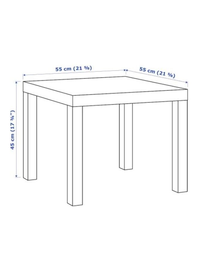 Generic Side Table Brown 55x55cm  - Image 3