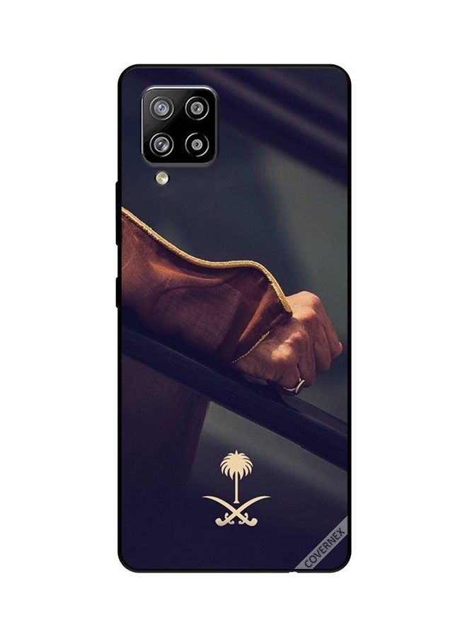 Covernex Protective Case Cover for Samsung Galaxy A42/M42 5G Hand and Saudi Arabia National Sign Multicolour - Image 1