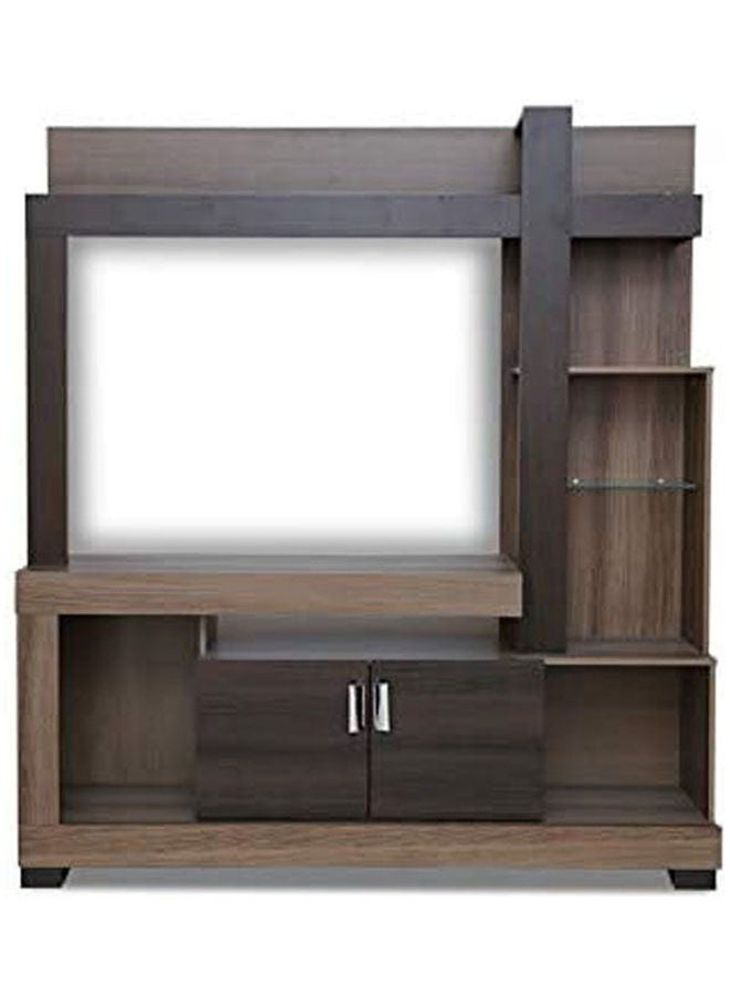 حول الإمارات طاولة تلفزيون عصرية بني - Image 1