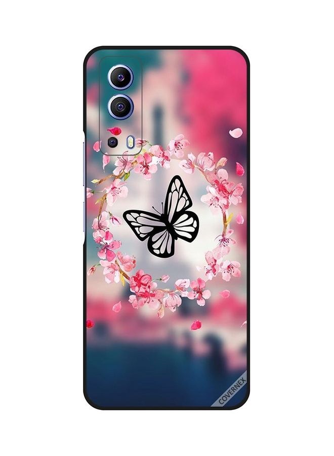 Covernex Protective Case Cover For Vivo Y72 5G Butterfly In Flower Ring - Image 1