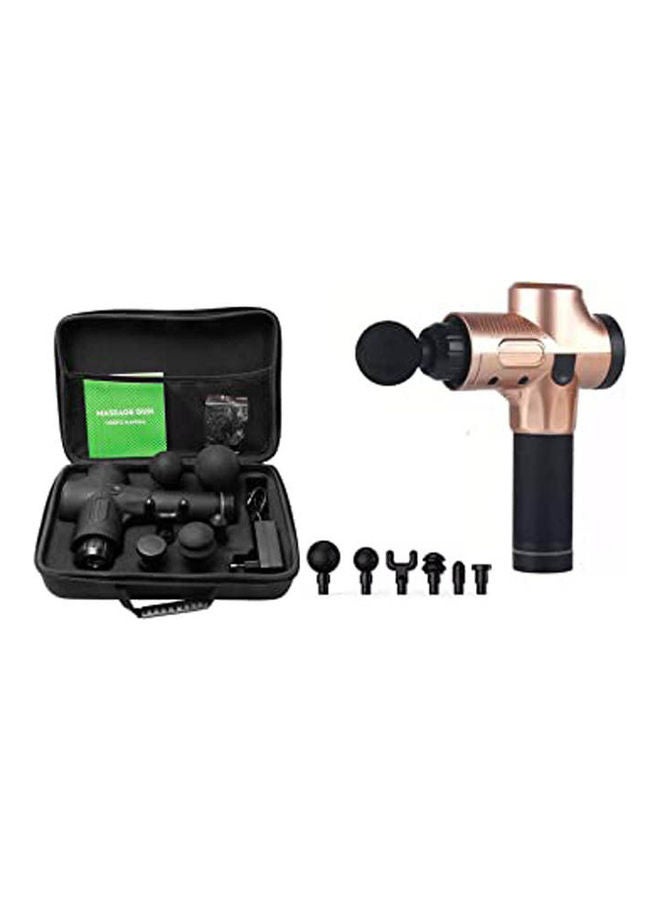 جلوميف مسدس تدليك مدلك قرع لاسلكي هادئ وقوي 6 رؤوس للتدليك يوفر راحة كاملة للجسم لتوتر آلام العضلات