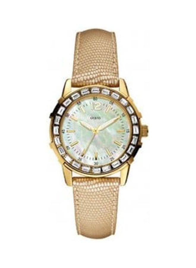 جس Men's Leather Analog Watch 0019L3 - Image 1