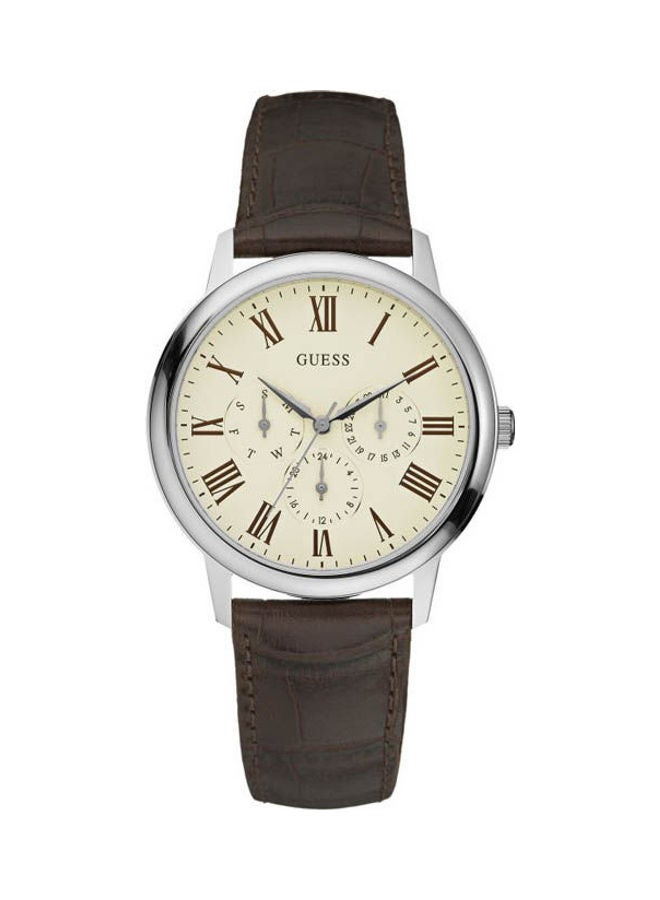 جس Men's Leather Analog Watch 70016G2  - Image 1