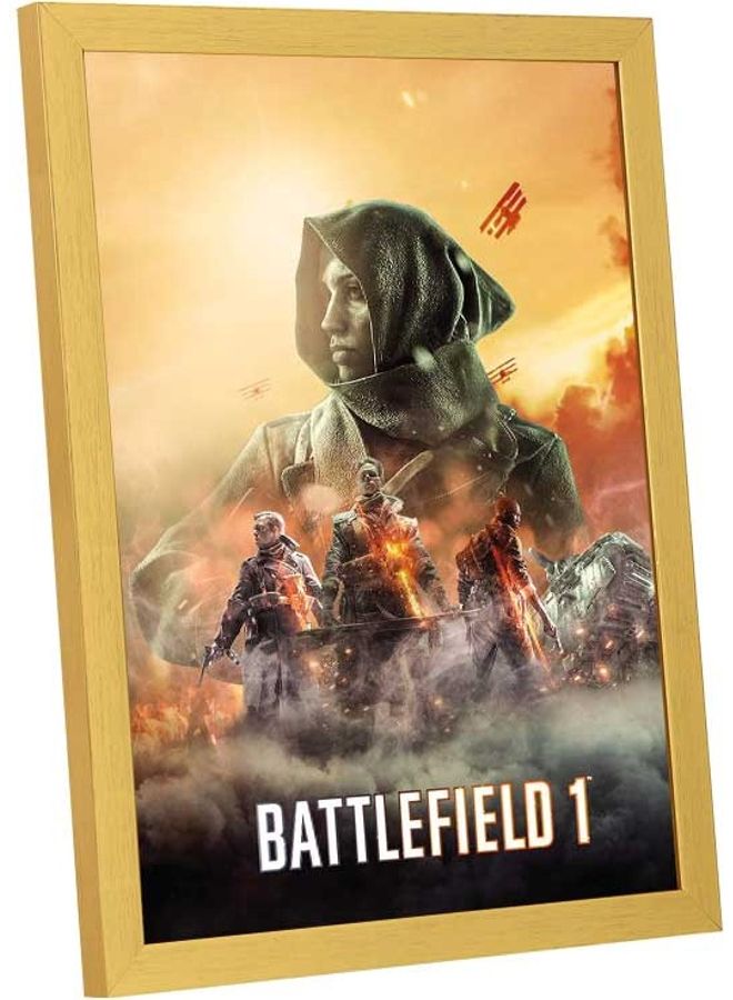 Battle filed 1 Wall Art Frame Multicolour 33x43cm