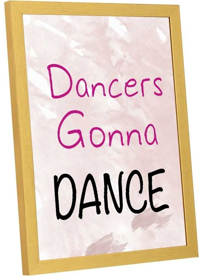 LOWHA Dancers Gonna Dance Wall Art Frame Multicolour 33x43cm  - Image 2