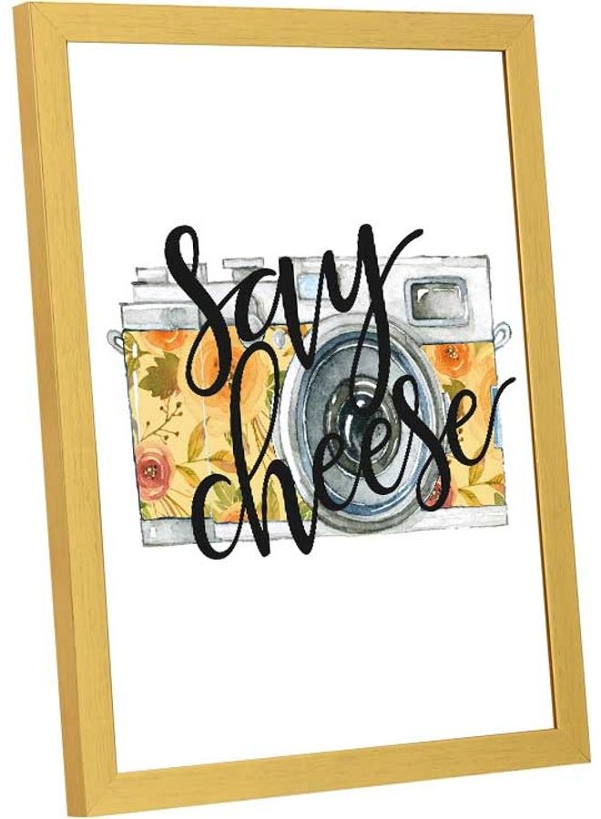 LOWHA - Say Cheese Wall Art Frame Multicolour 33x43cm - Image 1