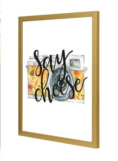 Say Cheese Wall Art Frame Multicolour 33x43cm