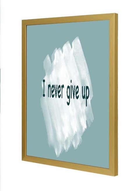 I Never Give Up Wall Art Frame Multicolour 33x43cm