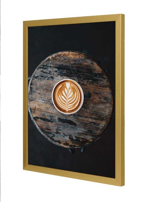 Coffee Latte Wall Art Frame Multicolour 33x43cm