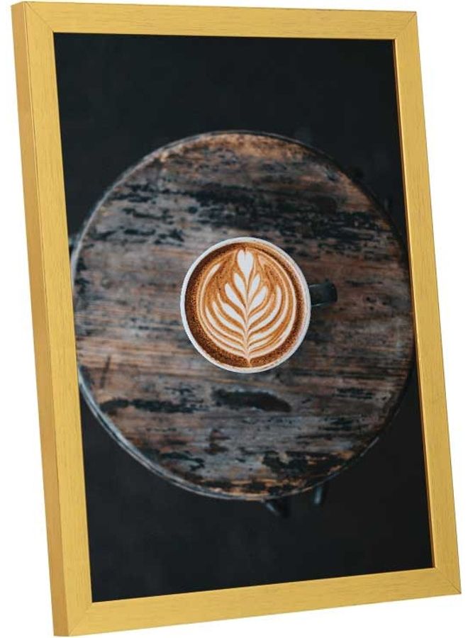 Coffee Latte Wall Art Frame Multicolour 33x43cm