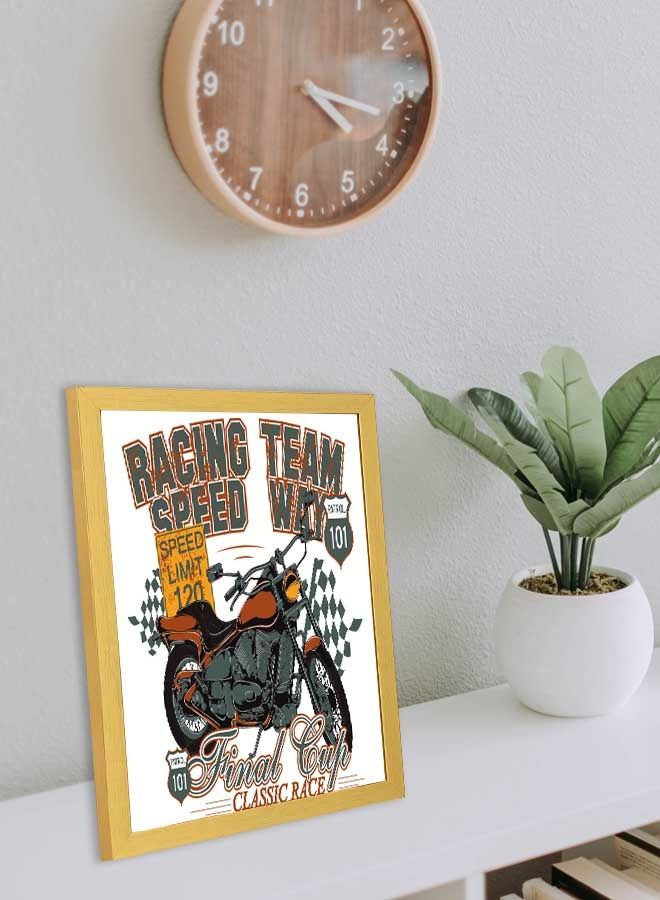 LOWHA Racing Team Wall Art Frame Multicolour 33x43cm  - Image 3