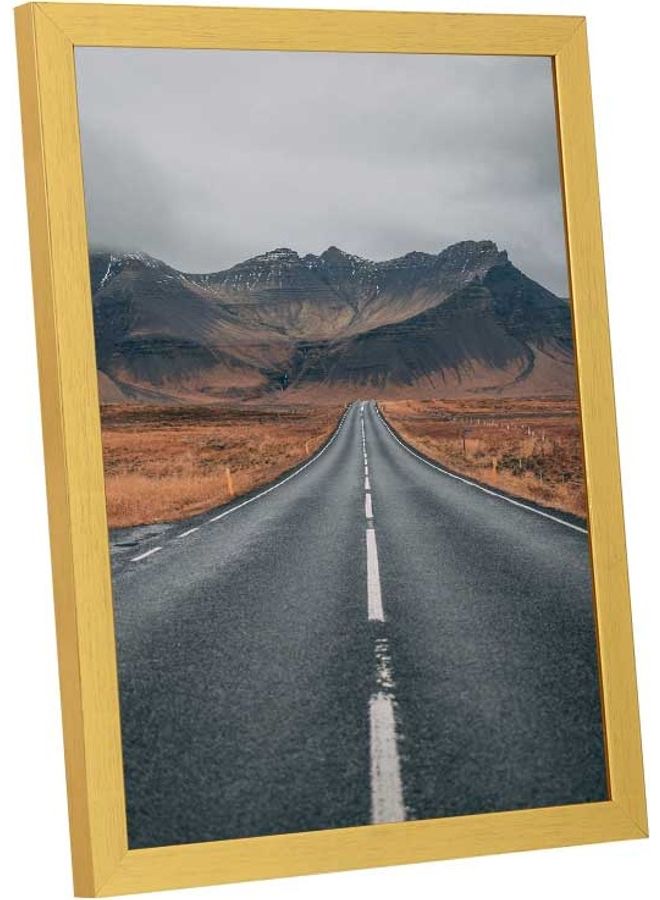 LOWHA Empty Highway Overlooking Mountain Wall Art Frame Multicolour 33x43cm  - Image 2