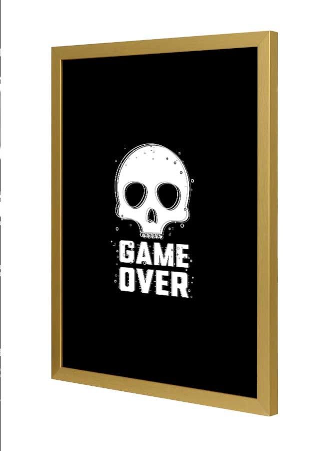 LOWHA Game Over Wall Art Frame Multicolour 33x43cm - Image 1