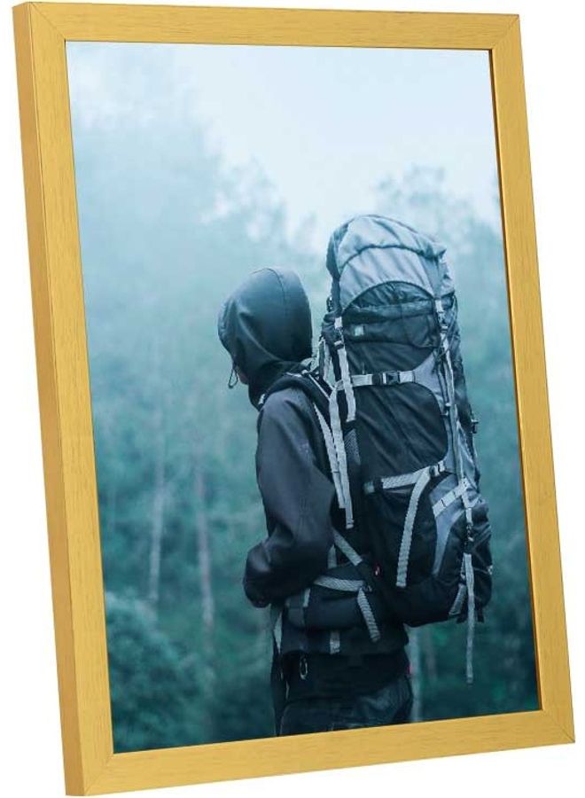 LOWHA Man Wearing Hoodie Carries Bag Wall Art Frame Multicolour 33x43cm - Image 2