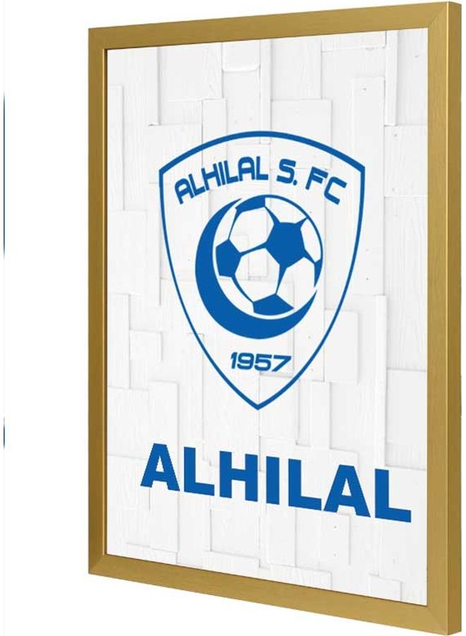 LOWHA - Alhilal 1957 FC Wall Art Frame Multicolour 33x43cm - Image 1