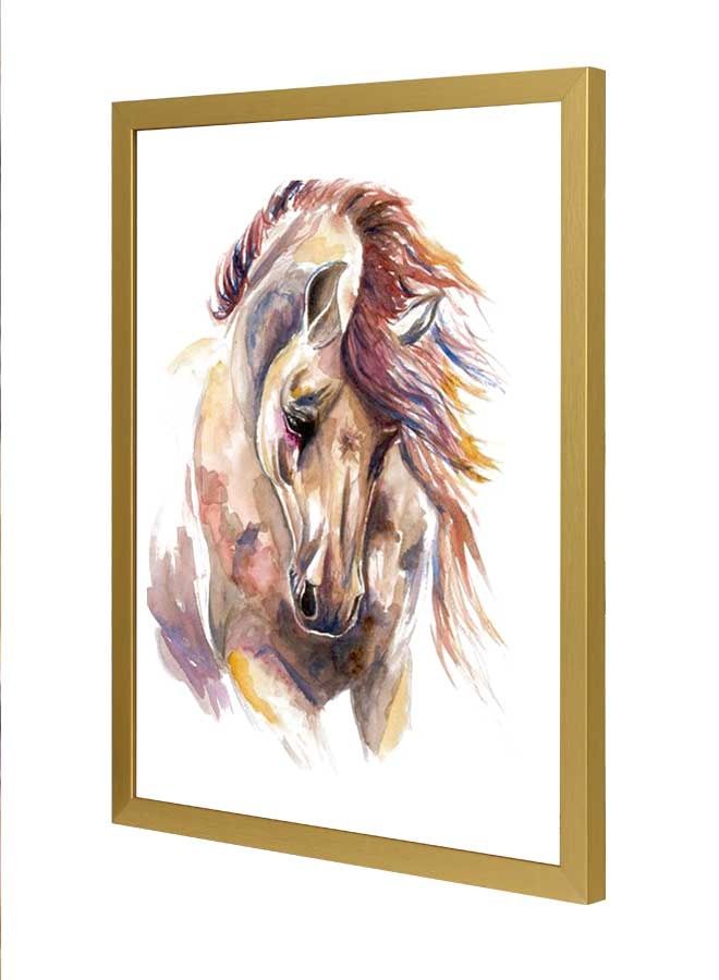 LOWHA Painting Horse Wall Art Frame Multicolour 33x43cm - Image 1