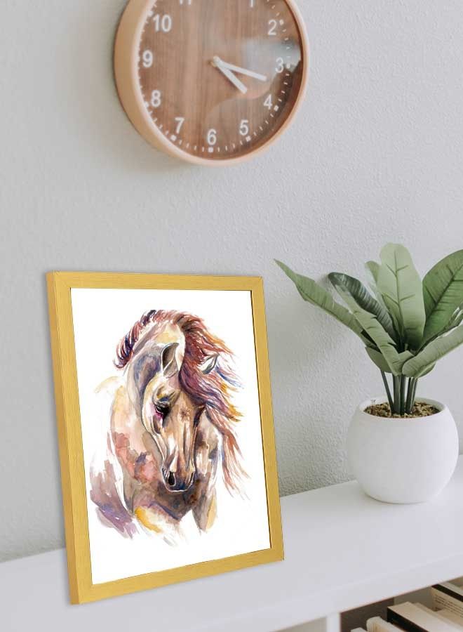 LOWHA Painting Horse Wall Art Frame Multicolour 33x43cm - Image 3