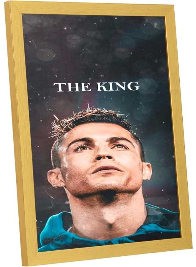 LOWHA The King Ronaldo Wall Art Frame Multicolour 33x43cm - Image 1