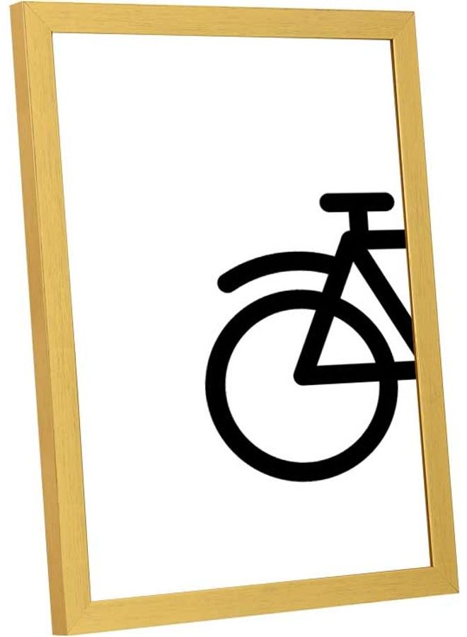Bike Back Wall Art Frame Multicolour 33x43cm