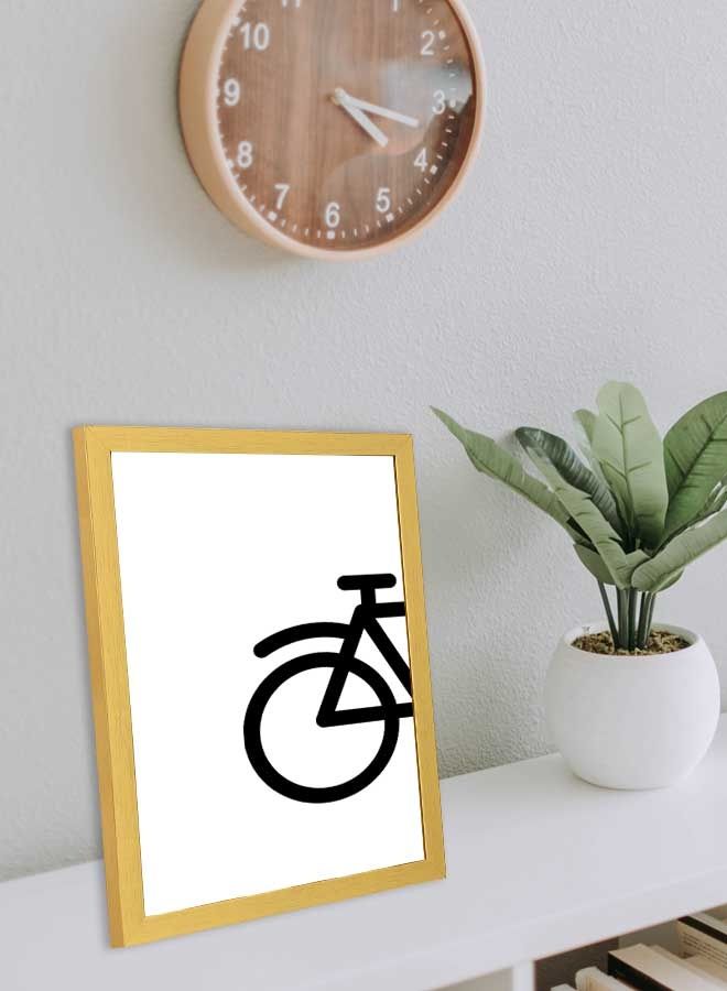 Bike Back Wall Art Frame Multicolour 33x43cm