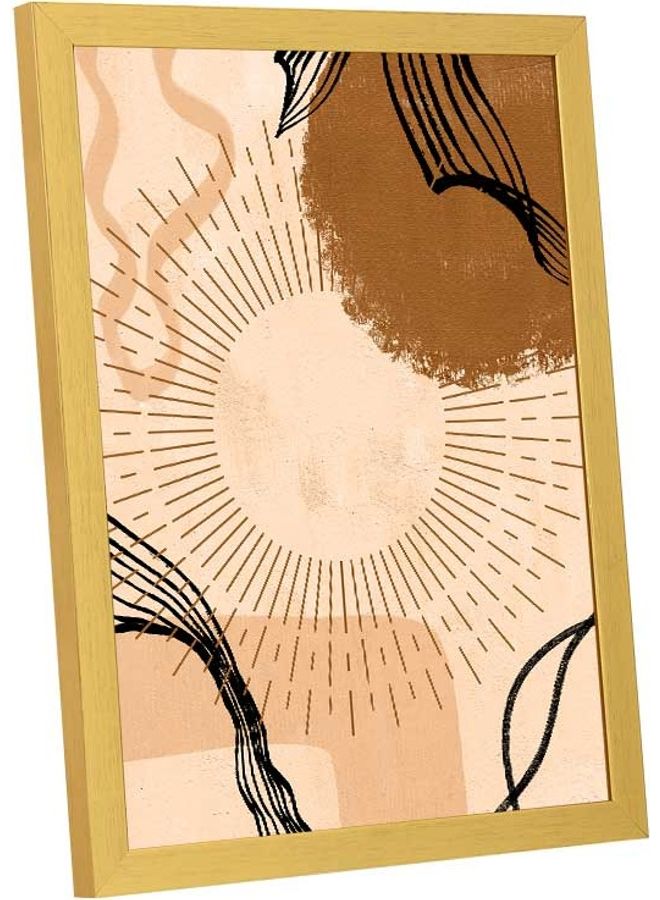 LOWHA Abstract Large Sun Wall Art Frame Multicolour 33x43cm - Image 2